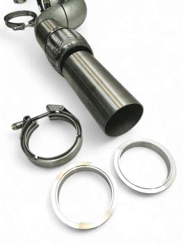 Preview: 89mm Downpipe Bausatz mit V-Bandanbindung für 38mm Wastegate